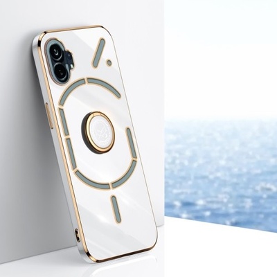Púzdro Nothing Phone 1 s držiakom biela farba
