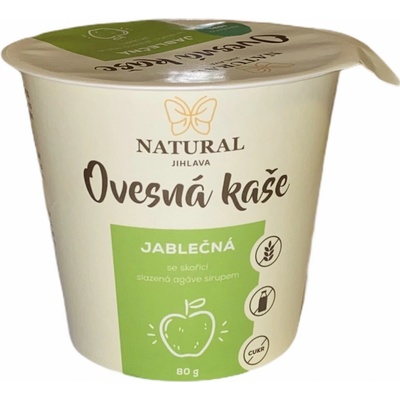 Natural Jihlava Ovesná kaše bez lepku jablečná Natural 80 g