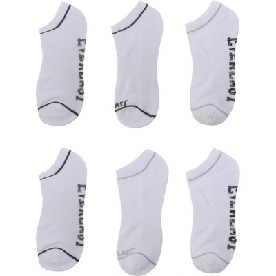 Everlast Мъжки чорапи Everlast 6 Pack Trainers Socks Mens - White Bag
