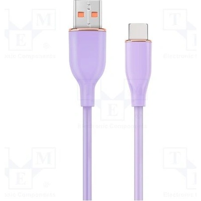 Gembird CC-USB2S-AMCM-1.5M-P USB 2.0 USB A vidlice,USB C vidlice 1,5m fialový