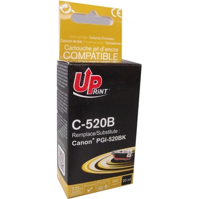 Compatible Мастилница uprint pgi520 canon, С чип, Черен (7262)