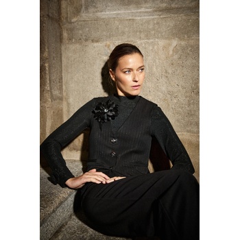 Moodo Черна жилетка с декоративни копчета Moodo Moodo | Cheren | ЖЕНИ | XS