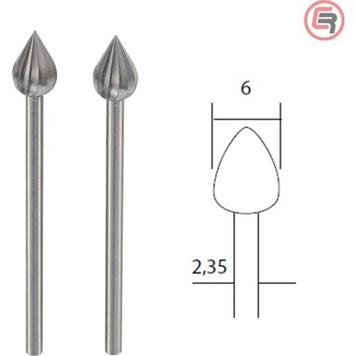 Proxxon 28724 - Stopkové frézy, mikrofrézky - sada 2ks (původní obj.č. 28712)