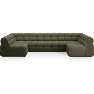 Micadoni Зелен ъглов диван (U форма) Kendal - Micadoni (MIC_U_137_F1_KENDAL4)