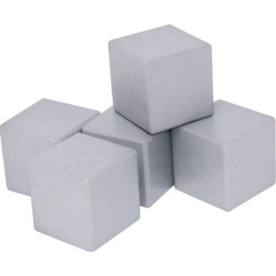 DrKO Dřevěná kostka 4 cm 1ks šedá