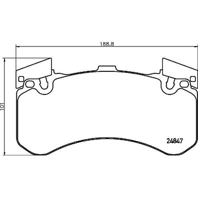 Sada brzdových platničiek kotúčovej brzdy BREMBO P 85 136