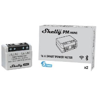 Shelly PM Mini GEN3 - modul pro měření spotřeby do 16A, Wi-Fi, Bluetooth