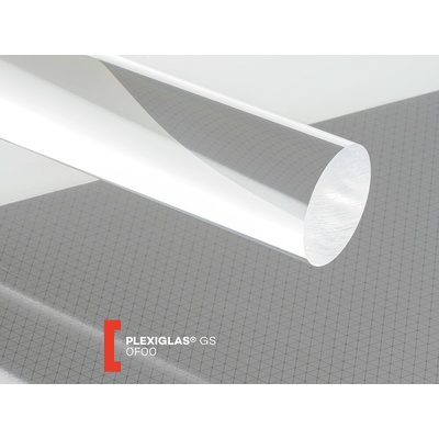 Röhm Guľatá tyč Plexiglas GS 20mm číra, dĺžka 2 m, 1 ks