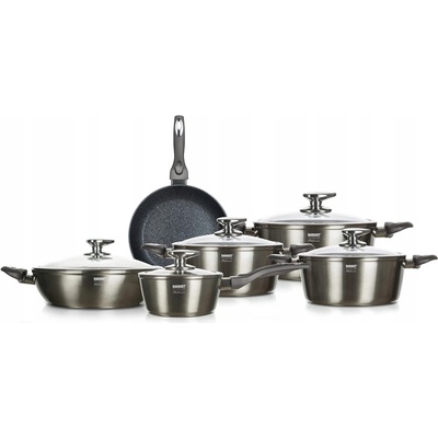 Banquet Súprava hrncov Mettalic Platinum hliníková 11 ks