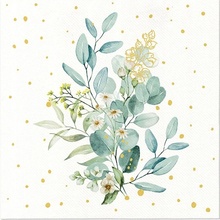 PAW AIRLAID Obrúsky Eucalyptus Bouquet 50 ks 40x40cm