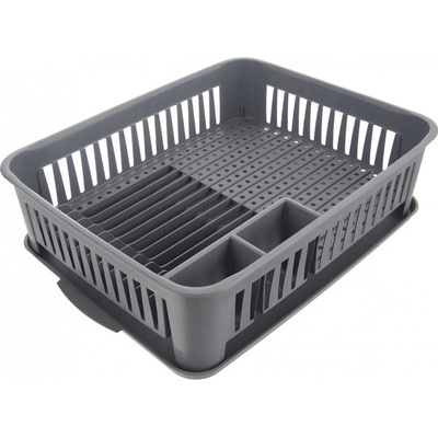 Odkapávač UH Dish 2 díly 43x32x12 cm šedá