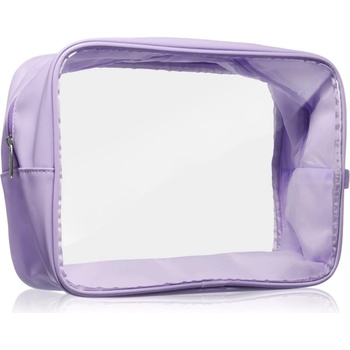 Notino Travel Collection Extra Large Clear Organizer прозрачна козметична чантичка XL Purple 27, 5x20x12, 5 cm