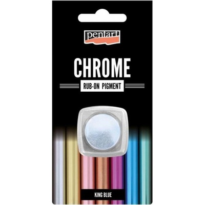 Zalešťovací pigmentový pudr CHROM efekt 0,5g KRÁLOVSKÁ MODŘ