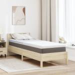 vidaXL Топер за матрак 80 x 200 cm дебелина Жакардова материя Бяло (4106276)