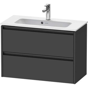 Duravit Ketho. 2 - Шкафче за умивалник 55x81x39 см, 2 чекмеджета, графит матово K25256049490000 (K25256049490000)