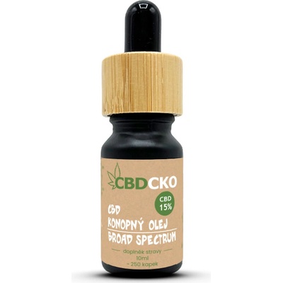 CBDčko - CBD olej 15% broad spectrum, 10ml