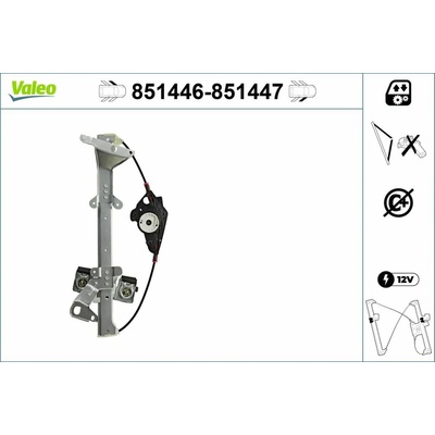 Zvedací zařízení oken VALEO 851446
