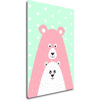 Impresi Obraz Pink blue bear - 20 x 30 cm