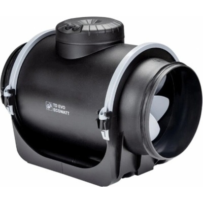 Soler & Palau TD-EVO PF 100 Ecowatt diagonálny potrubný ventilátor z recyklovaných plastov s EC motorom