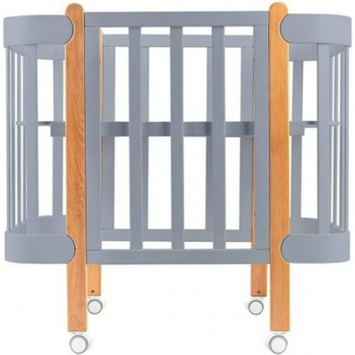 Ingvart Трансформиращо Легло 5в1 Nika 60x95/60x120см Сив + Натур Ingvart (I-1347977)