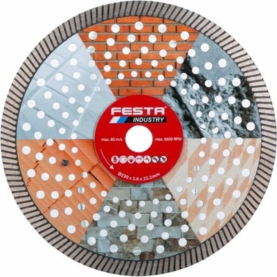 kotúč diamantový 230x2,6x22,2mm Turbo Extreme FESTA INDUSTRY