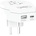 SKROSS Адаптер SKROSS World to Europe 1500295E, USB, Бял (SKROSS-1500295E)