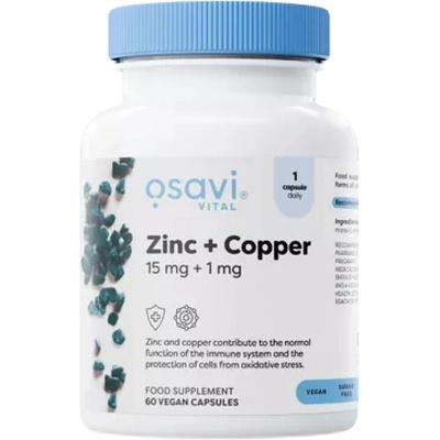 Osavi Zinc + Copper | L-OptiZinc® [60 капсули]
