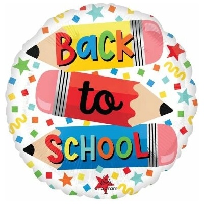 Anagram Kruh Back to School 43cm fóliový balónek