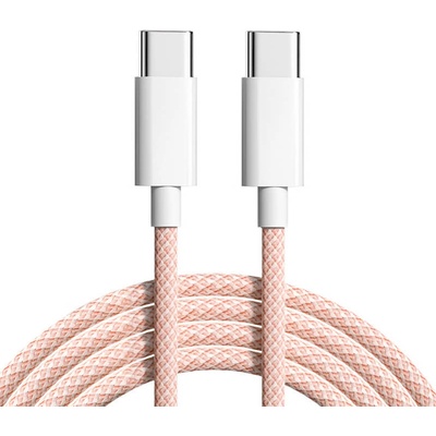 SES 15785 Nylonový nabíjecí USB-C - Lightning 1m, růžový
