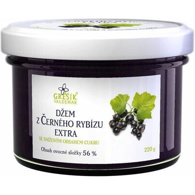 Grešík Džem z čiernych ríbezlí extra špeciálna 220 g