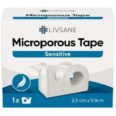LIVSANE Sensitive mikroporézní páska 2,5 cm x 9,14 m