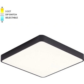 VITO LED Плафониера FINESSE S1 25W, 3xCCT-DIP, квадрат, черна - VITO (2026180)