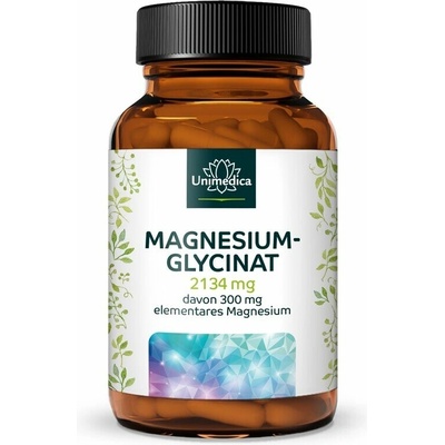 Unimedica Magnesium Bisglycinate 300 mg chelátová forma, 180 kapsúl