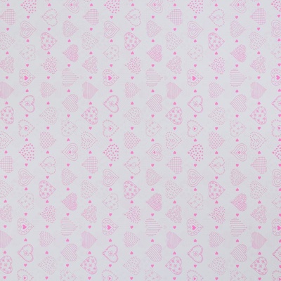 AKCIA! PAPIER BAL. S/25 RUŽOVÉ SRDIEČKA 0.7 m0x1 g 60/m2 *4733