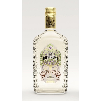 Tri Stromy Slivovica 52% 0,7 l (čistá fľaša)