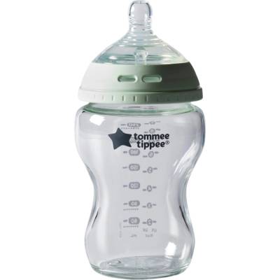 Tommee Tippee kojenecká láhev C2N skleněná bílá 250ml