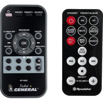 GENERAL Roadstar hif-8892 d+bt - дистанционно управление дубликат (hif-8892 d+bt)