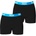 Lonsdale Мъжки боксерки Lonsdale 2 Pack Boxer Shorts Mens - Black/Brt Blue
