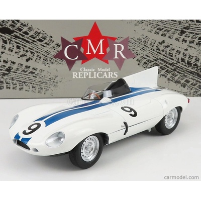 Cmr Jaguar D type 3.4l Team Briggs Cunningham N 9 24h Le Mans 1955 P.walters W.spear Bílá Modrá 1:18