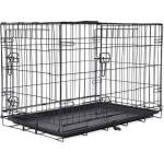 ABC-ZOO Сгъваема клетка за кучета, 2 врати, M - 75 x 46 x 53 см