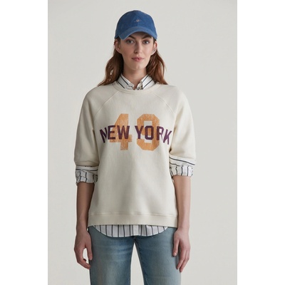 Gant Graphic SS C-Neck Sweat Cream