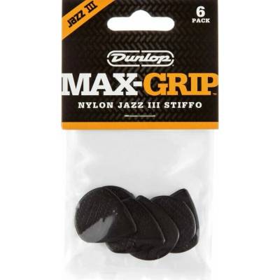 Dunlop 471P3S Nylon Max Grip Jazz III Player Pack Stiffo