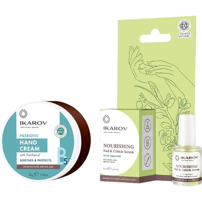 Ikarov Комплект - Серум за нокти и кожички и Крем за ръце, 10 + 50 ml