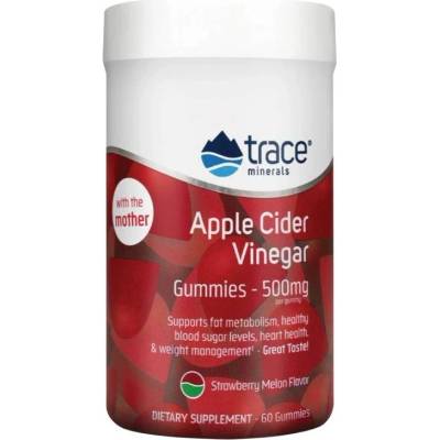 Trace Minerals Apple Cider Vinegar, 60 дъвчащи таблетки, Trace Minerals (9292)