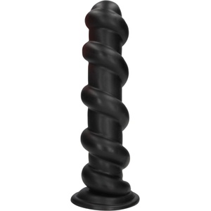 Ouch! Hole Driller - гигантски анален плъг (черен) - 31, 5 см - lovesexshop