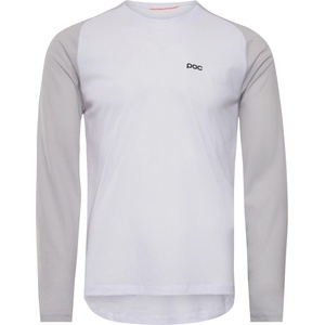 POC Мъжка фланелка с дълъг ръкав за колоездене POC Motion Air L/S Jersey Cycling jersey - Hydrogen White - размер XL (056-3686-0715)