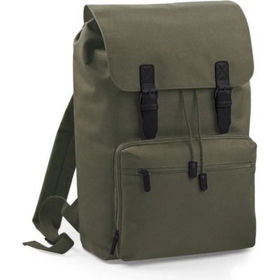 BagBase BG 613, vintage, 18l Olivová/černá COT-520613u0999