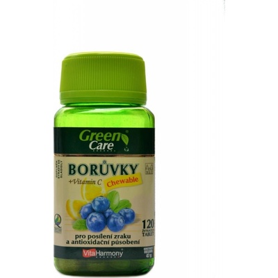 Vitaharmony Čučoriedky s Vitamínom C Chewable 120 tabliet