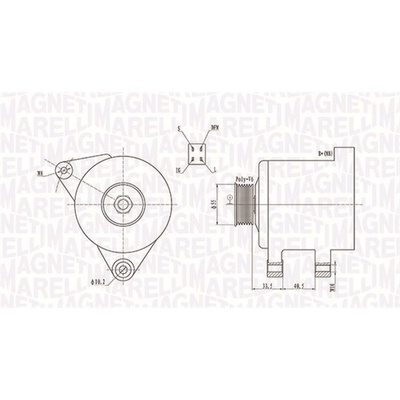 Alternátor MAGNETI MARELLI 063731605010
