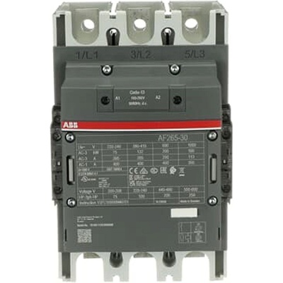 Abb Контактор ABB AF265-30-22-13 - 3 P, 132 kW, 100-250 V AC/DC (1SFL547002R1322)